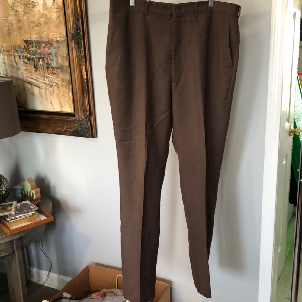Arnie regular fit 38 x 32 men’s brown dress slacks